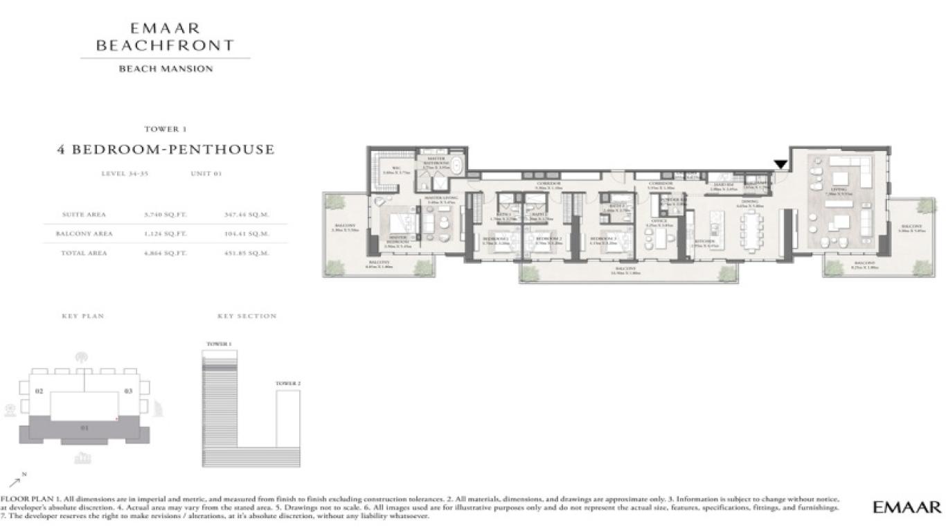 Beach Mansion Tower 1 Emaar Beachfront-beach-mansion-plan4.jpg